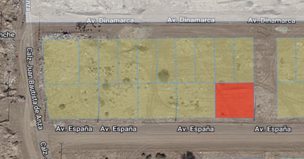 Terreno en Colonia Las Palmeras